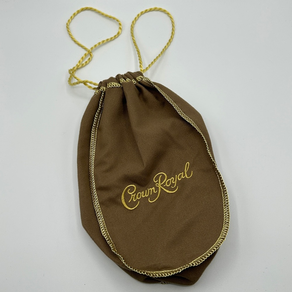 Crown Royal Bag‎ Brown Gold Drawstring Whiskey Liquor Bottle Pouch Collectible